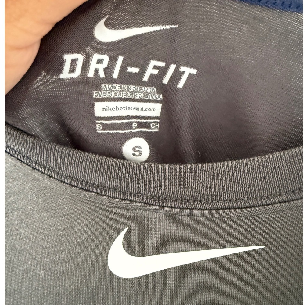 Nike Dri-Fit Swingman Ken Griffey Jr 3/4 Baseball Tee Gray Black Men's Small - Picture 2 of 3